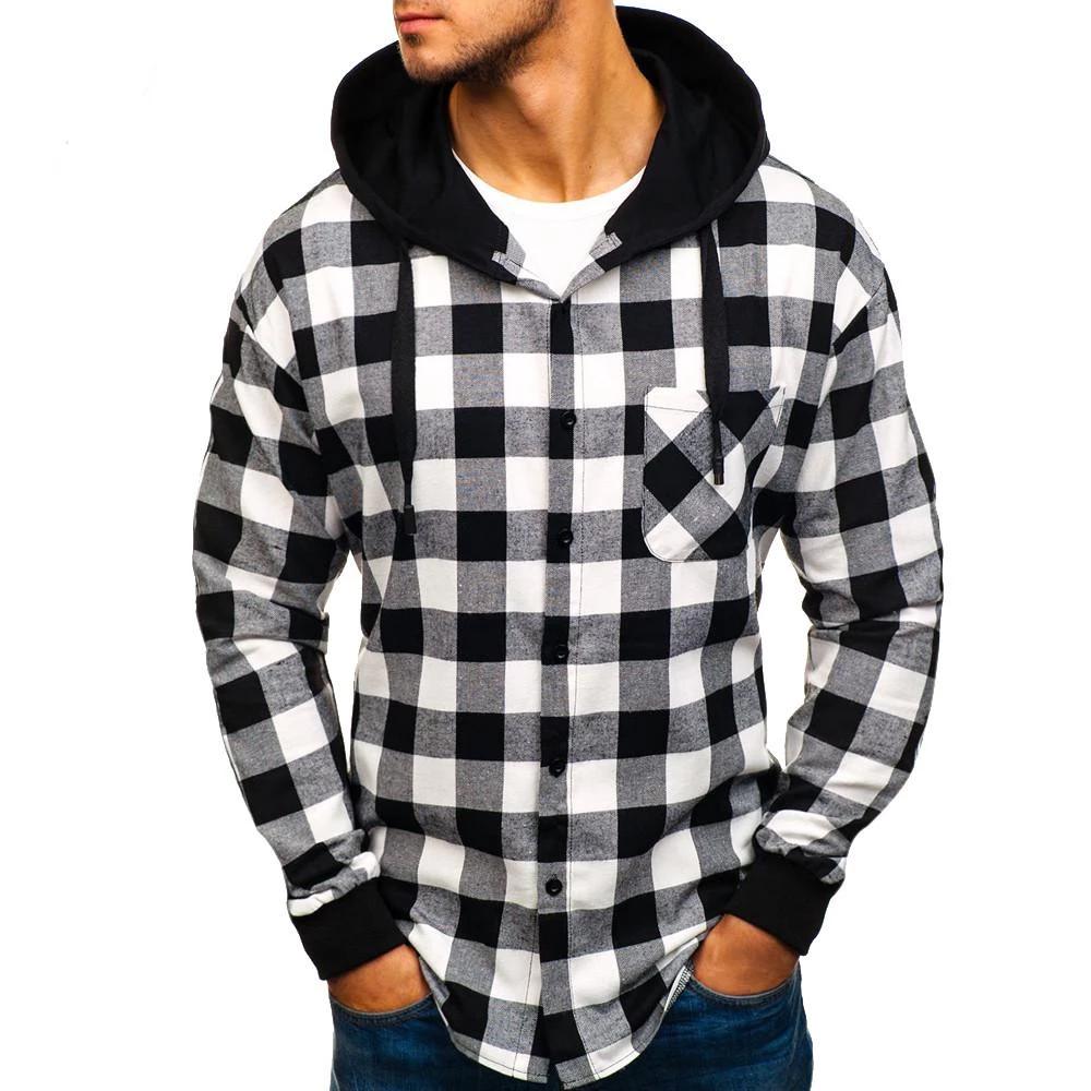 Buffalo Plaid Flannel Shirt Hoodie